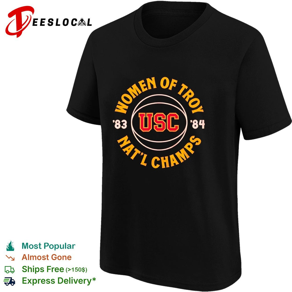 USC Women of Troy 1983 1984 Nat’l Champs NCAA Basketball shirt