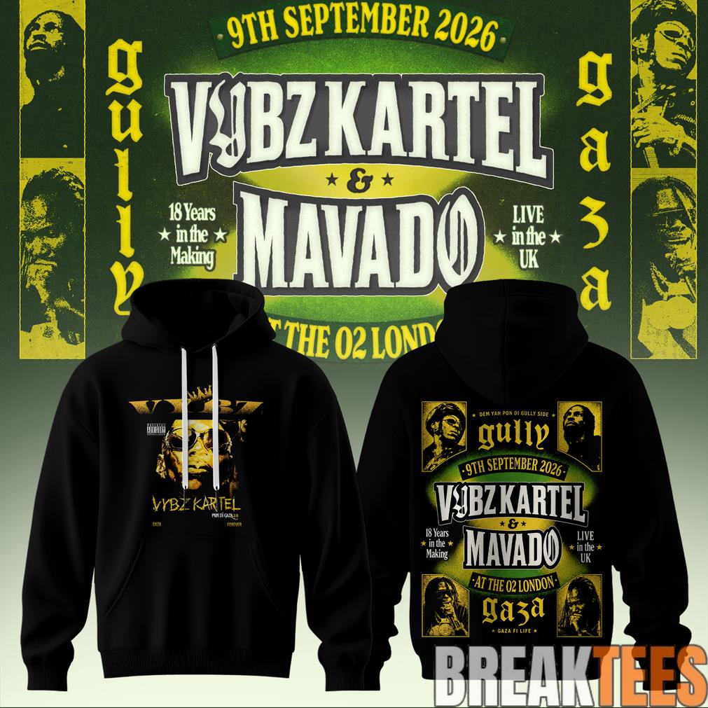 VYBZ KARTEL x MAVADO – GAZA vs GULLY Special Hoodie