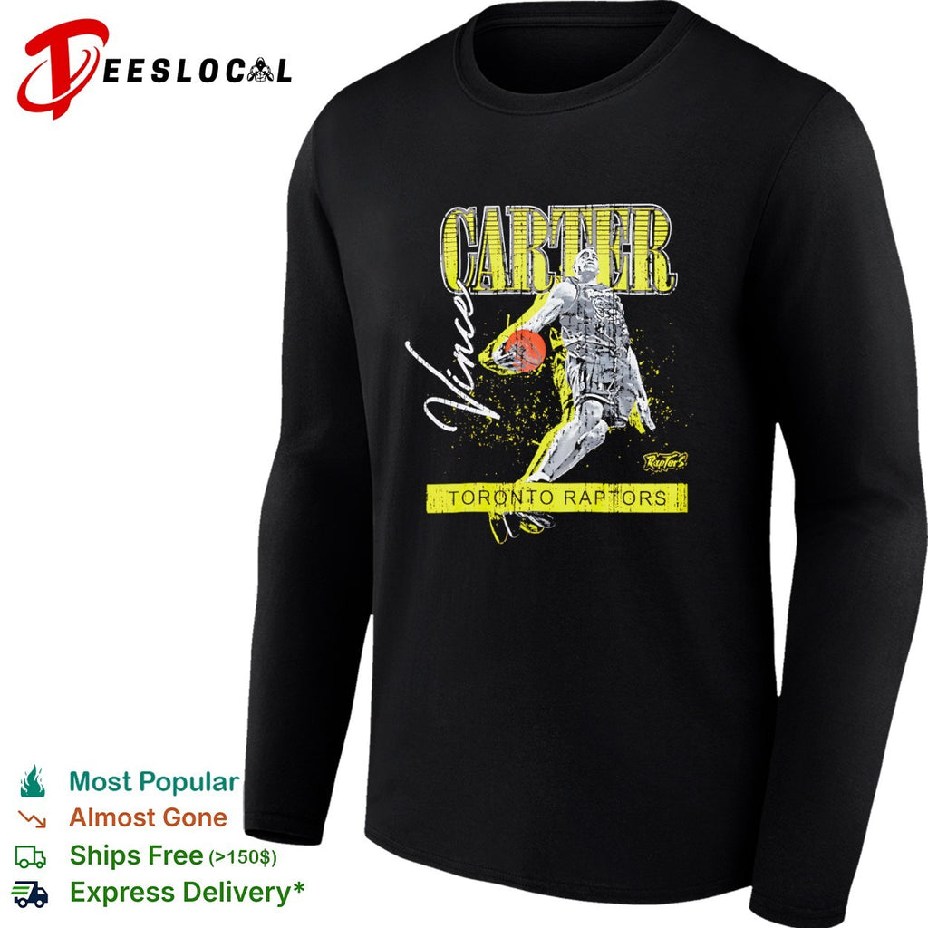 Vince Carter Toronto Raptors Distressed shirt