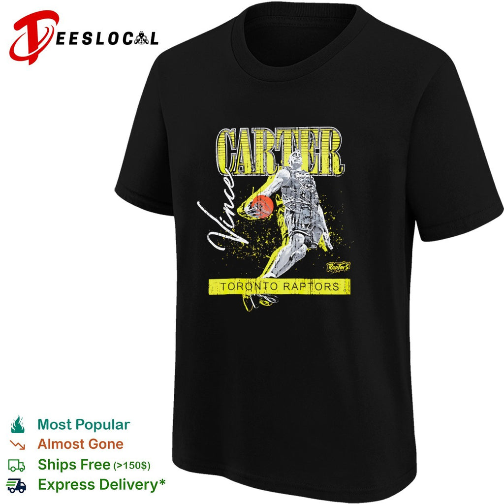 Vince Carter Toronto Raptors Distressed shirt