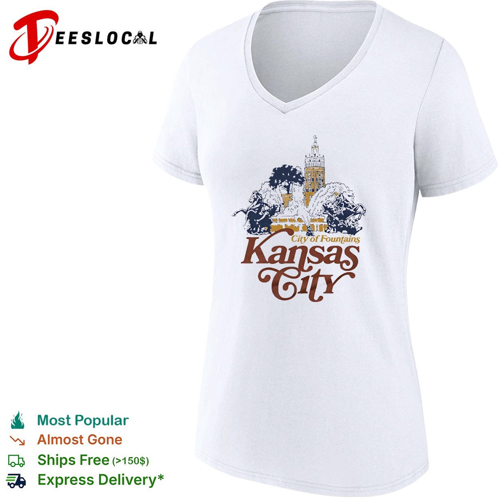 Vintage Kansas City City of Fountains Missouri shirt