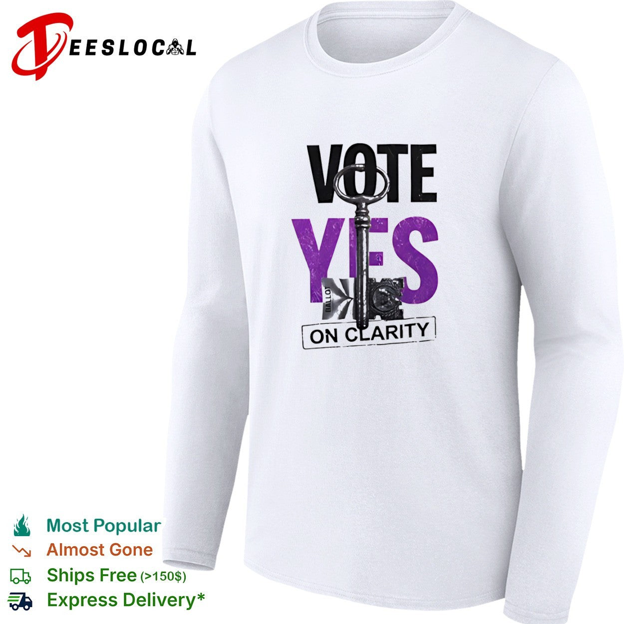 Vote Yes on Clarity Ballot Political Election shirt