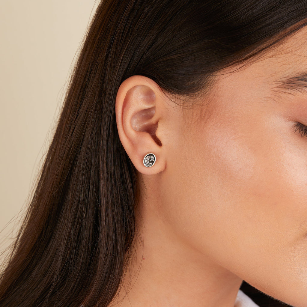 Wave Stud Earrings T-Shirts
