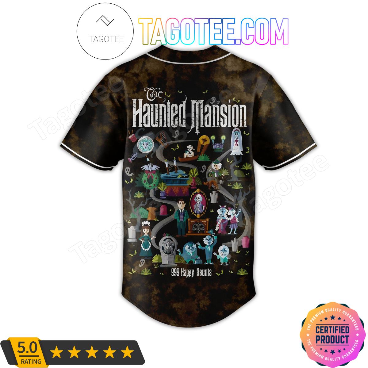 Welcome Foolish Mortals The Haunted Mansion 999 Happy Haunt Baseball Jersey