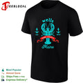 Wells York County Maine lobster crest with crossed anchors est 1643 emblem shirt