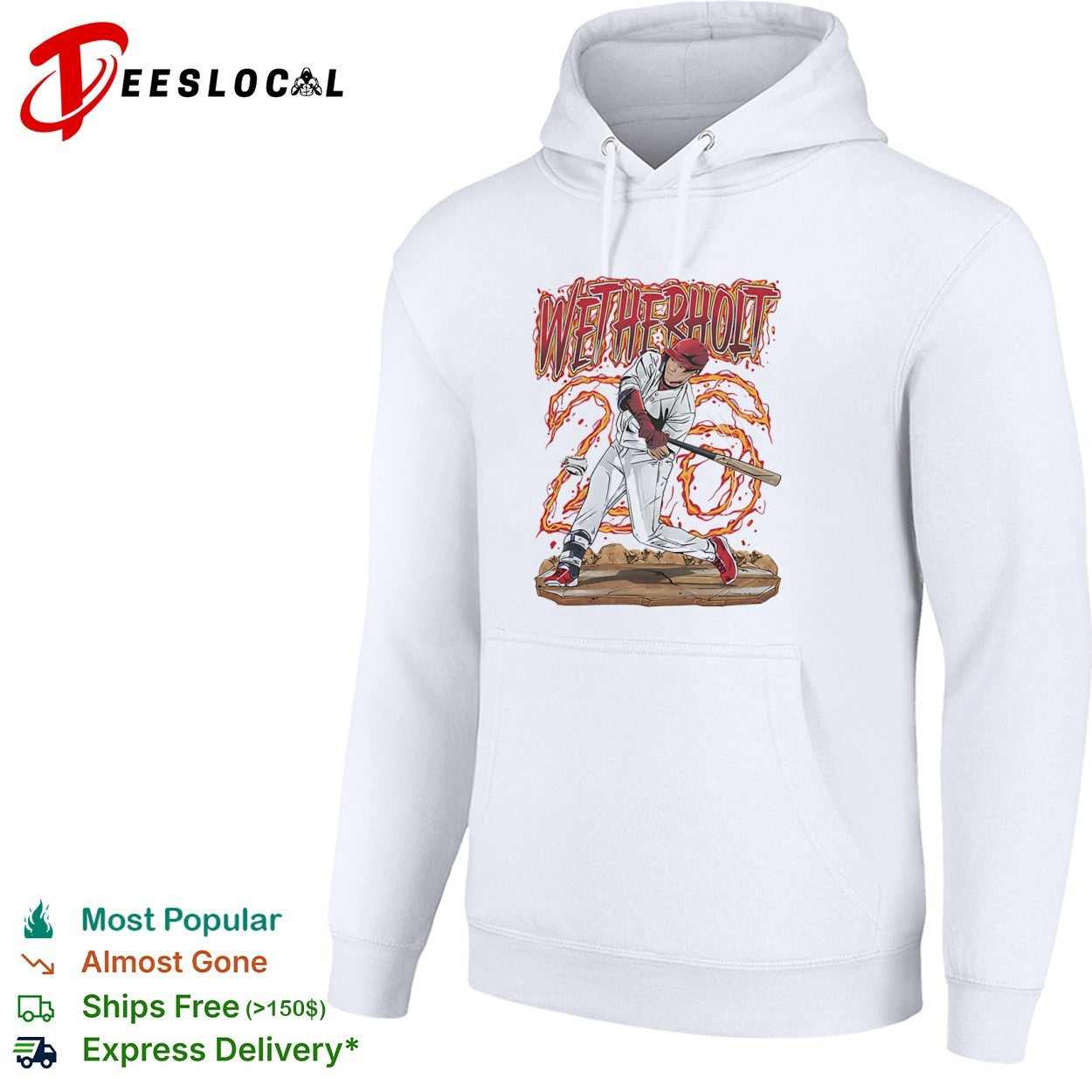 Wetherholt Baseball Player batter sports shirt