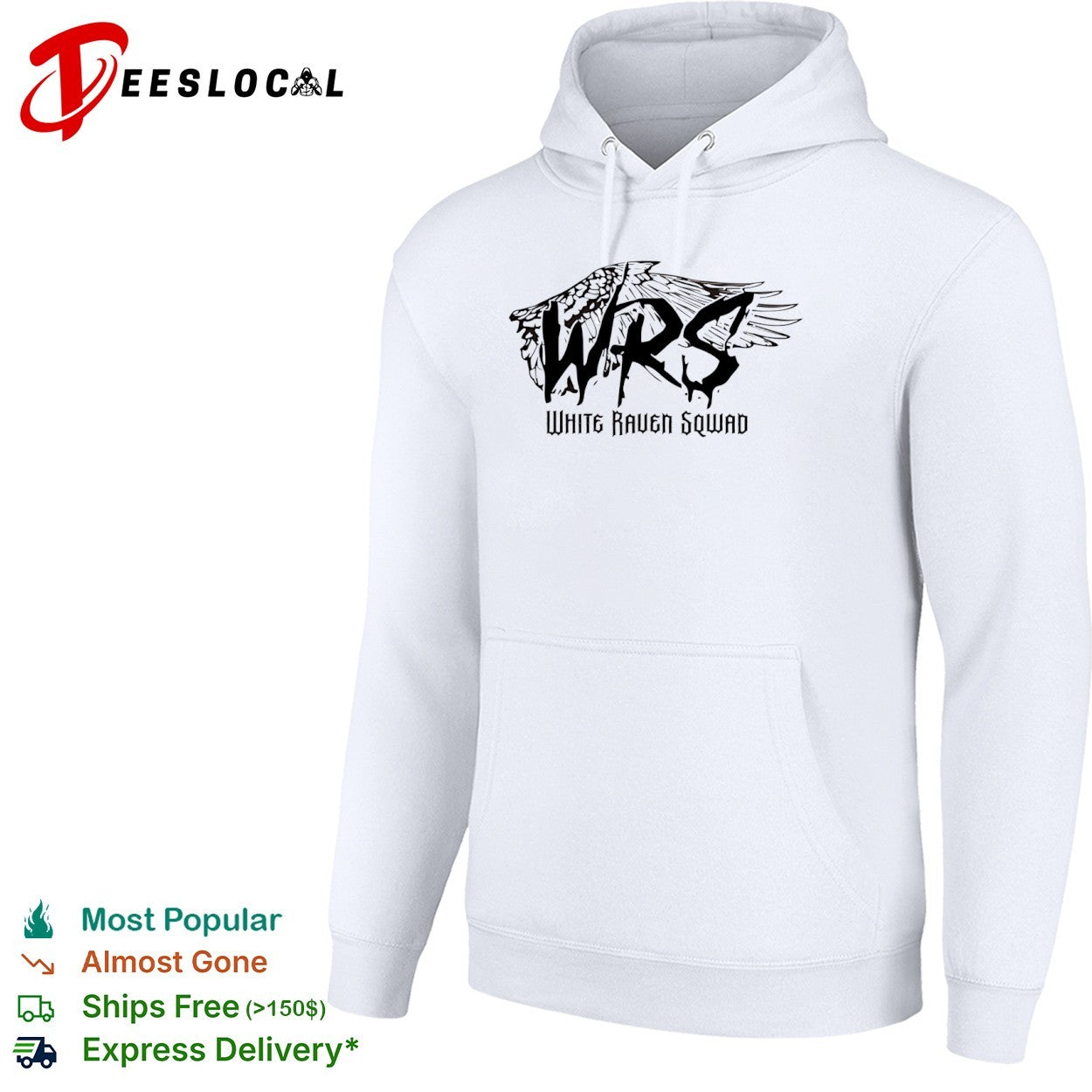 White Raven Squad WRS Logo shirt