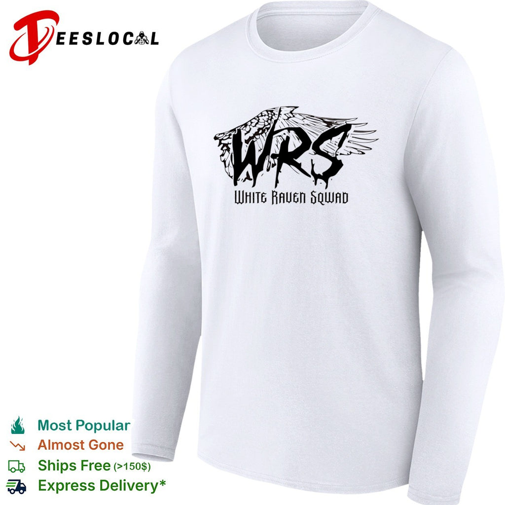 White Raven Squad WRS Logo shirt