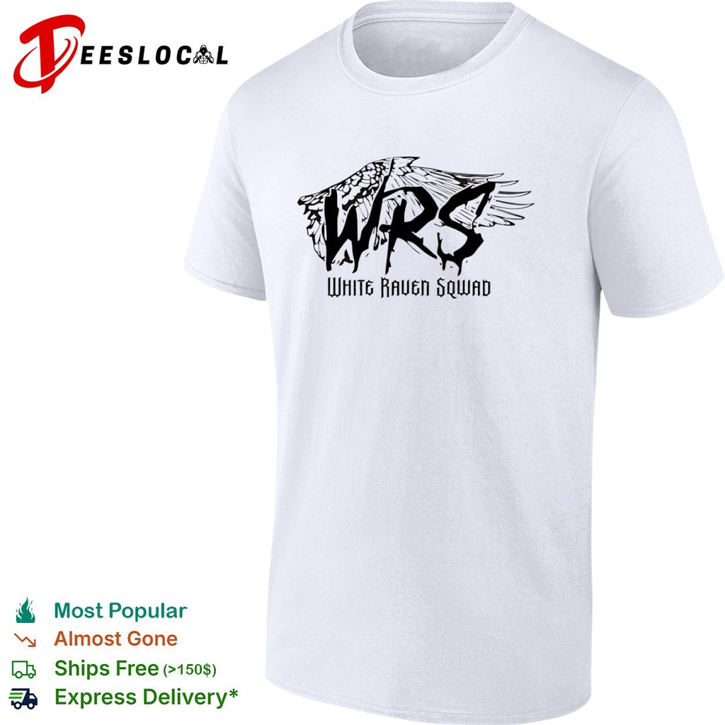 White Raven Squad WRS Logo shirt