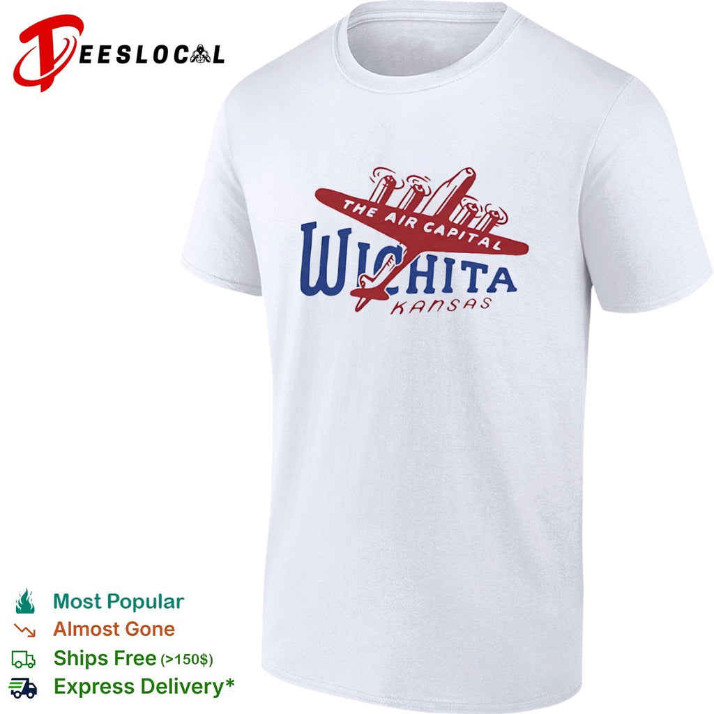 Wichita Kansas The Air Capital Vintage Airplane shirt