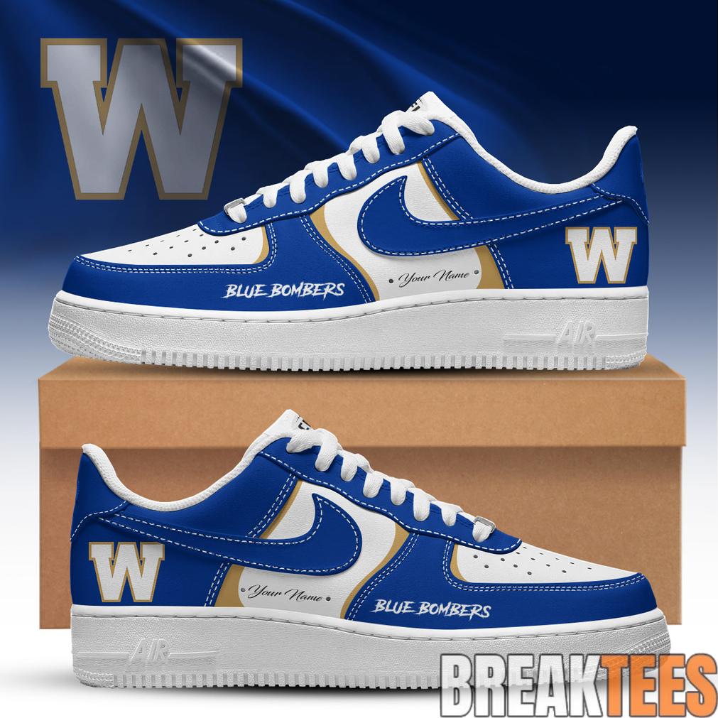 Winnipeg Blue Bombers Special Heritage 2026 Air Force 1 Shoes