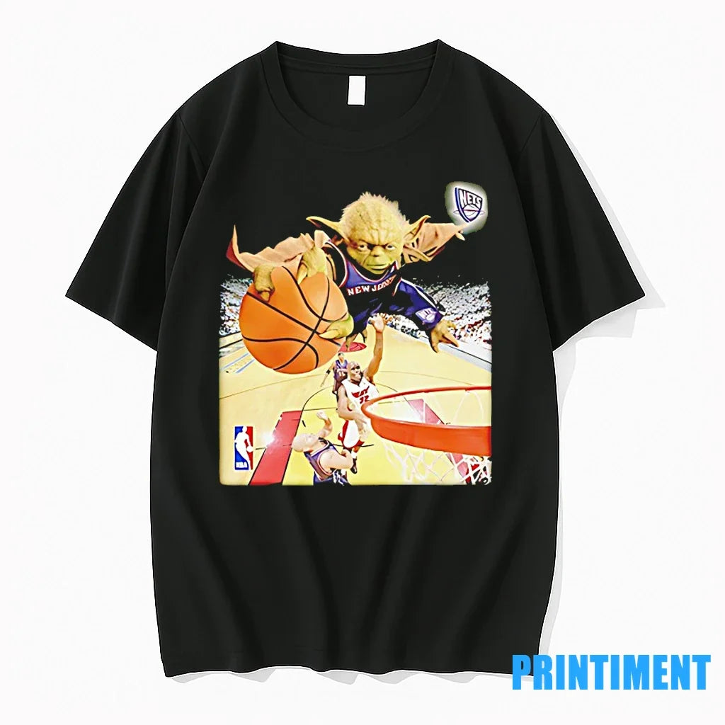 Yoda Slam Dunk Ballin Nets Tshirts Sweater Unisex , , , Long Sleeve Tee