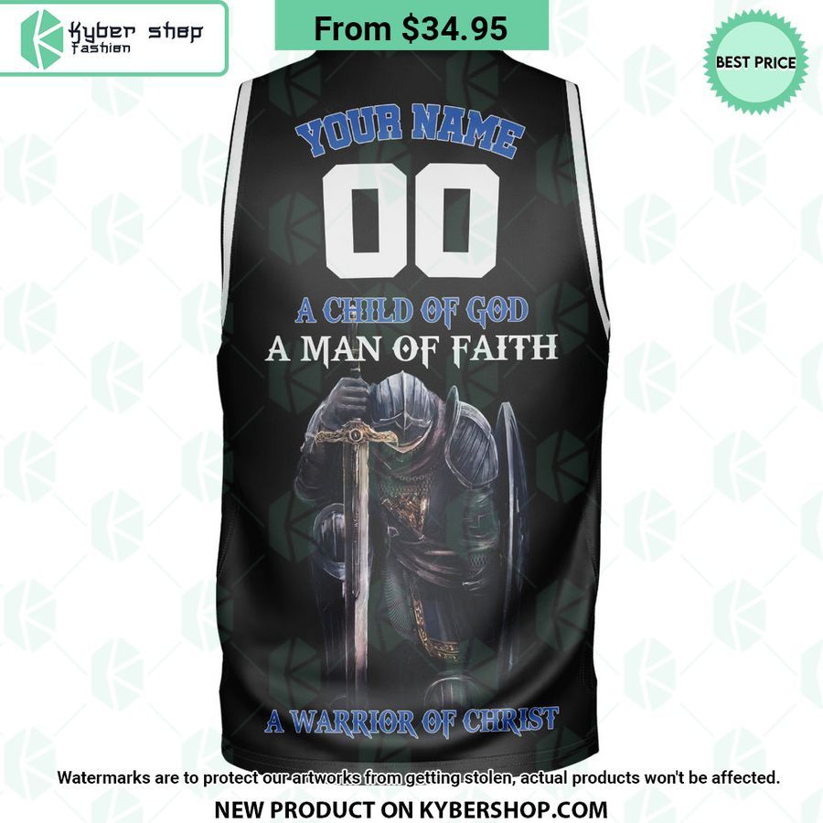 A Child Of God A Man Of Faith CUSTOM Basketball Jersey