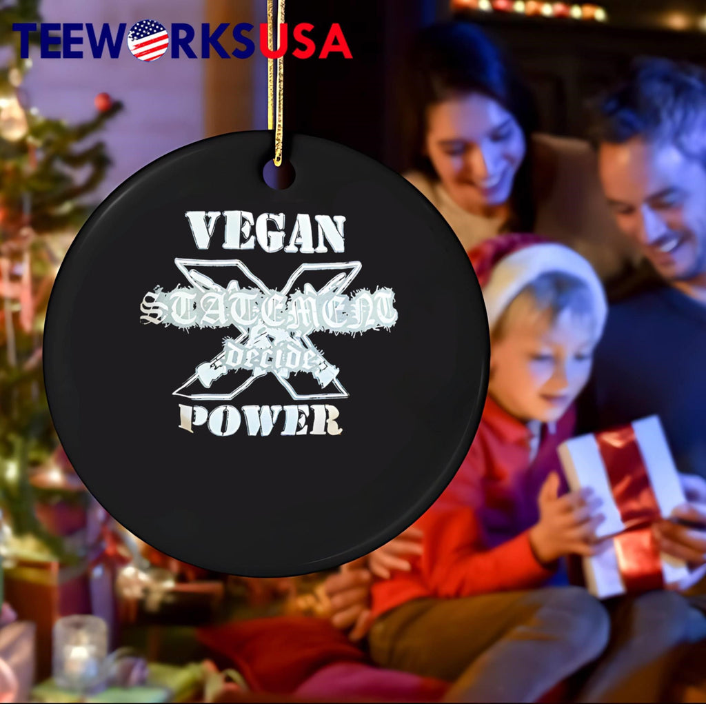 Vegan Statement Decide Power Black T-Shirt