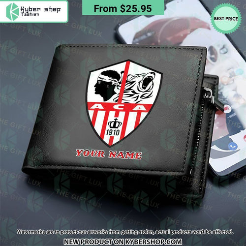 AC Ajaccio CUSTOM Leather Wallet