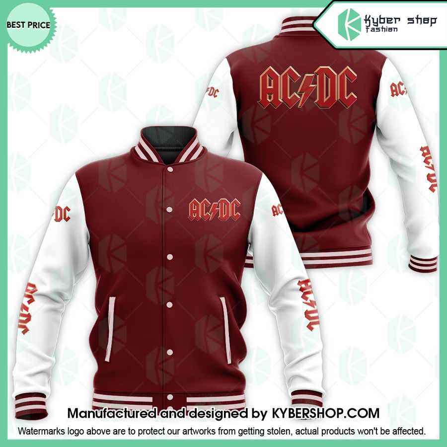 ACDC Rock band Baseball Jacket