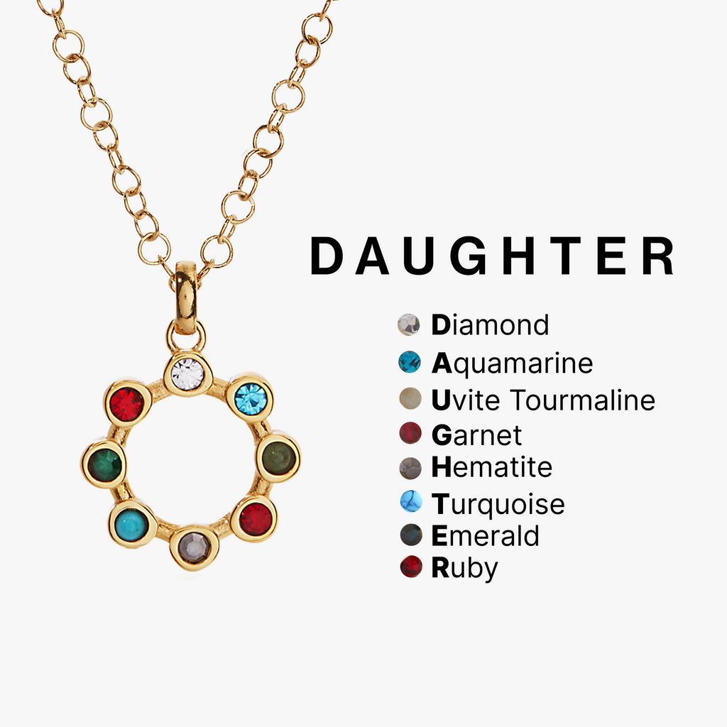 Daughter Hidden Message Acrostic Necklace T-Shirts