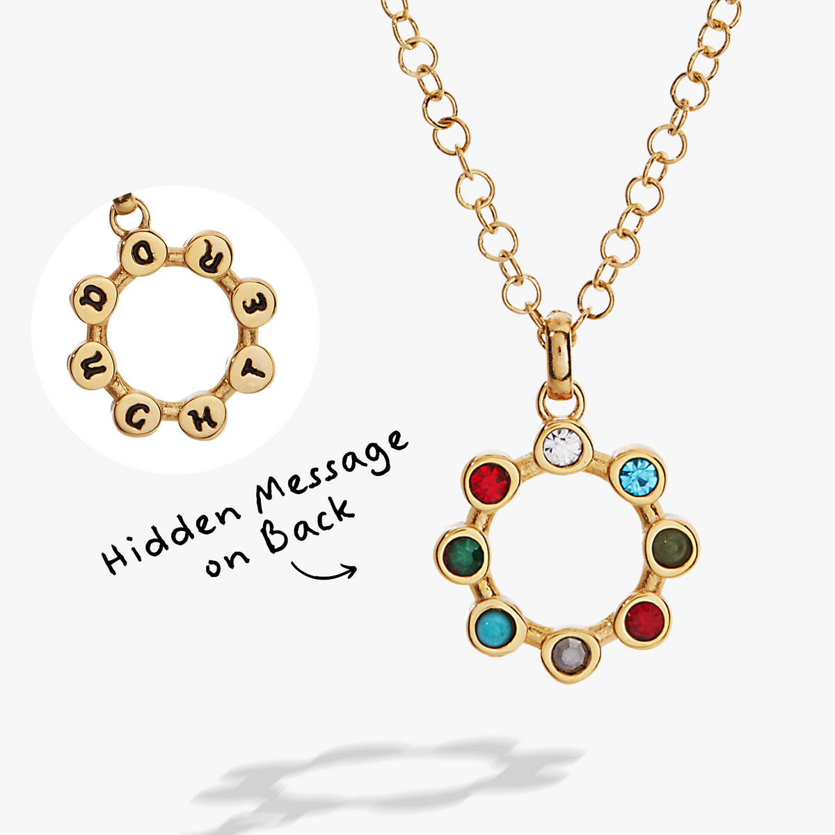 Daughter Hidden Message Acrostic Necklace T-Shirts