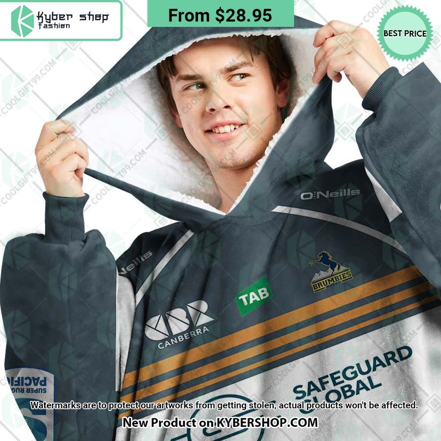 Act Brumbies Super Rugby Pacific Home Jersey CUSTOM Hoodie Blanket