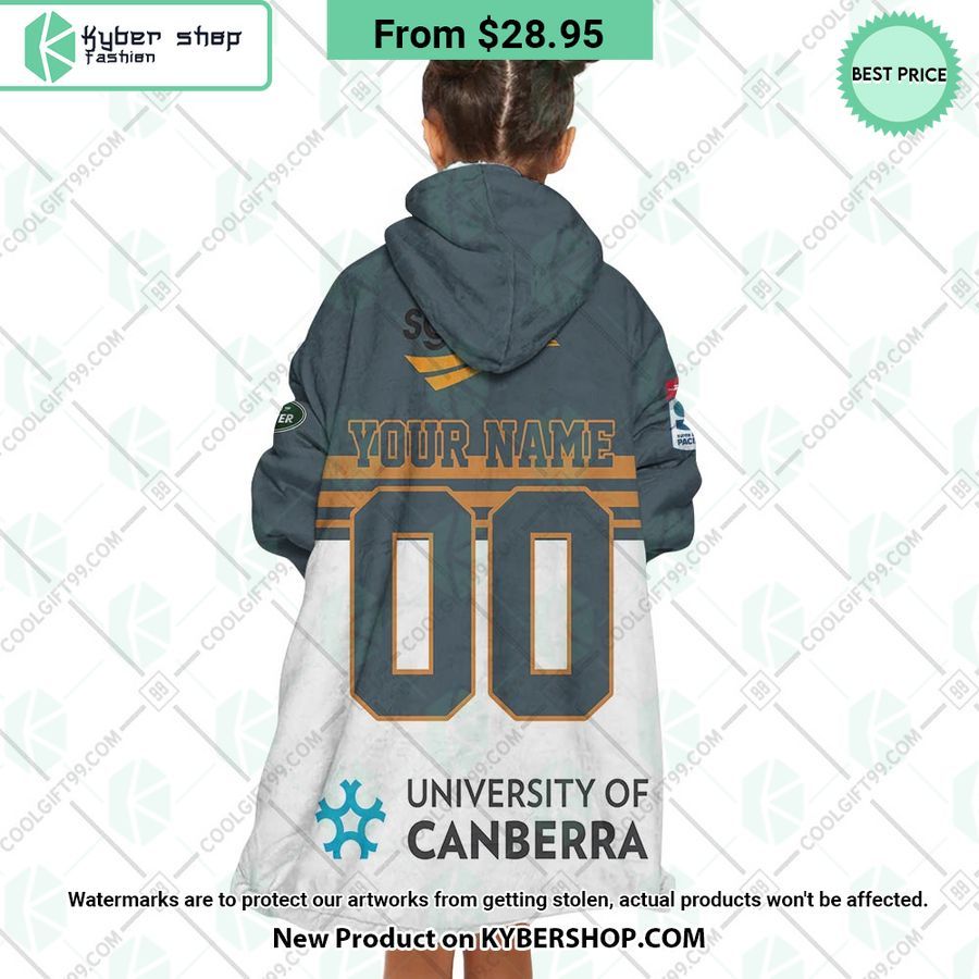 Act Brumbies Super Rugby Pacific Home Jersey CUSTOM Hoodie Blanket