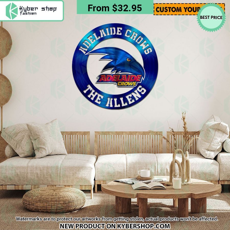 Adelaide Crows CUSTOM Metal Sign