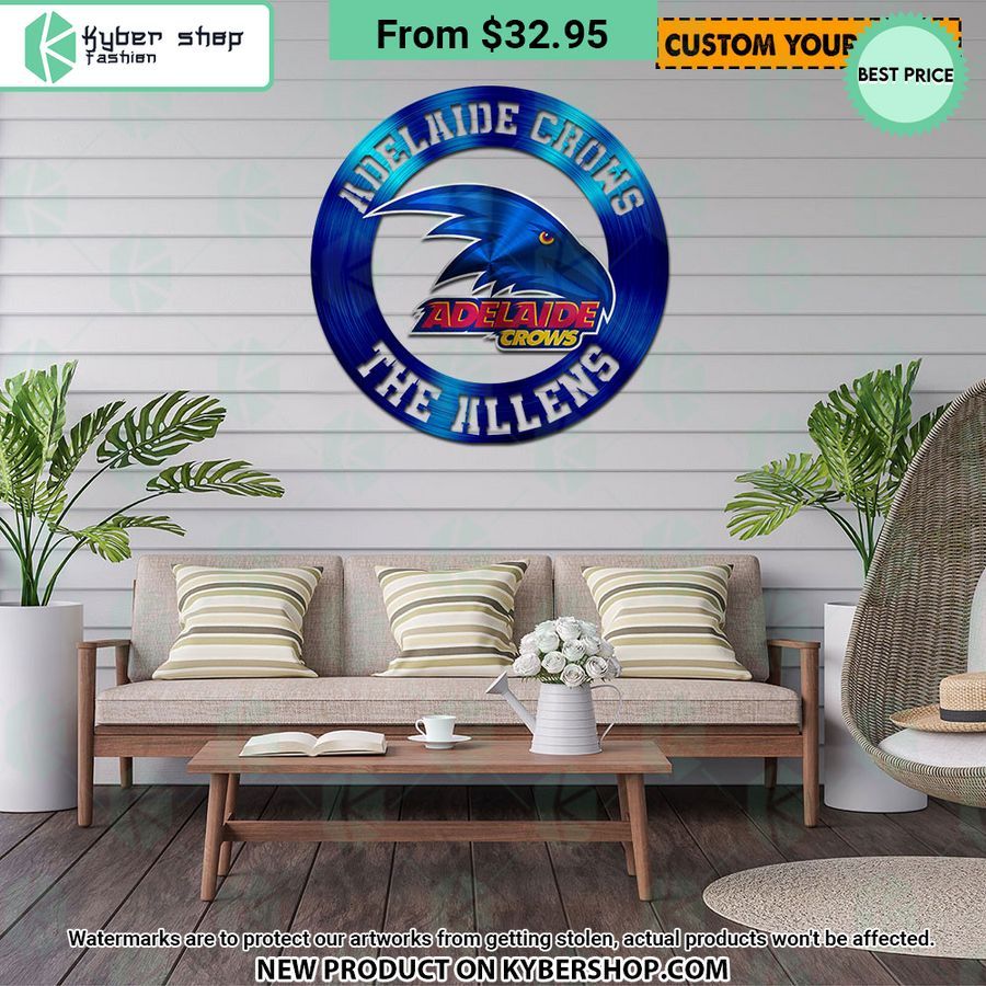 Adelaide Crows CUSTOM Metal Sign