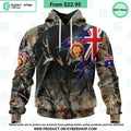 AFL Brisbane Lions Camo Realtree Hunting Hoodie