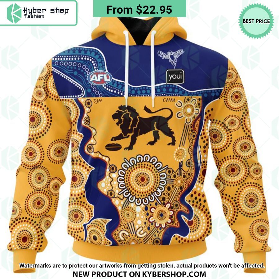 AFL Brisbane Lions Indigenous Design Hoodie
