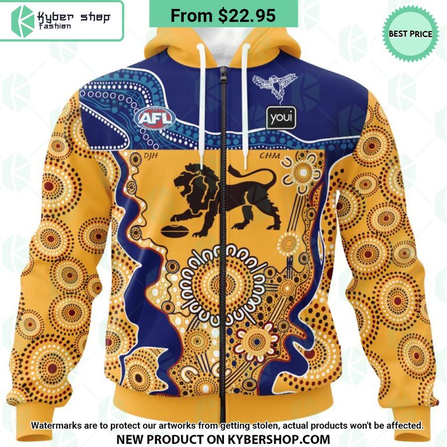 AFL Brisbane Lions Indigenous Design Hoodie