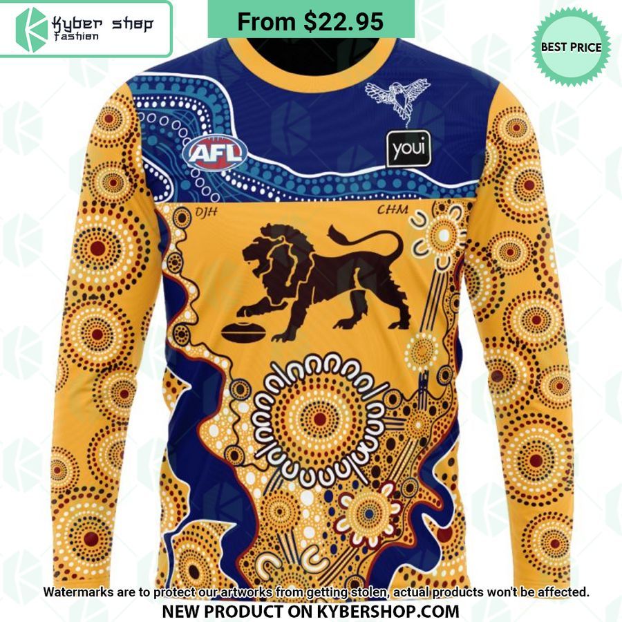 AFL Brisbane Lions Indigenous Design Hoodie