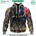 AFL Carlton Football Club Camo Realtree Hunting Hoodie