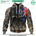 AFL Collingwood Football Club Camo Realtree Hunting Hoodie
