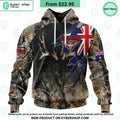 AFL Essendon Football Club Camo Realtree Hunting Hoodie