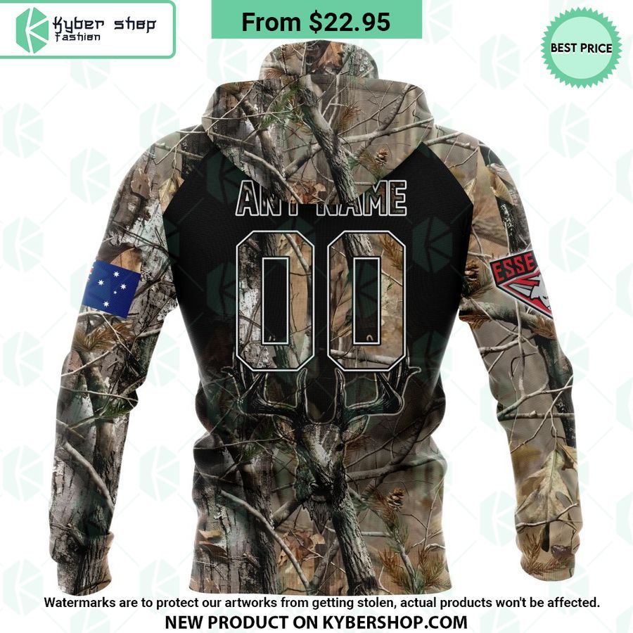 AFL Essendon Football Club Camo Realtree Hunting Hoodie