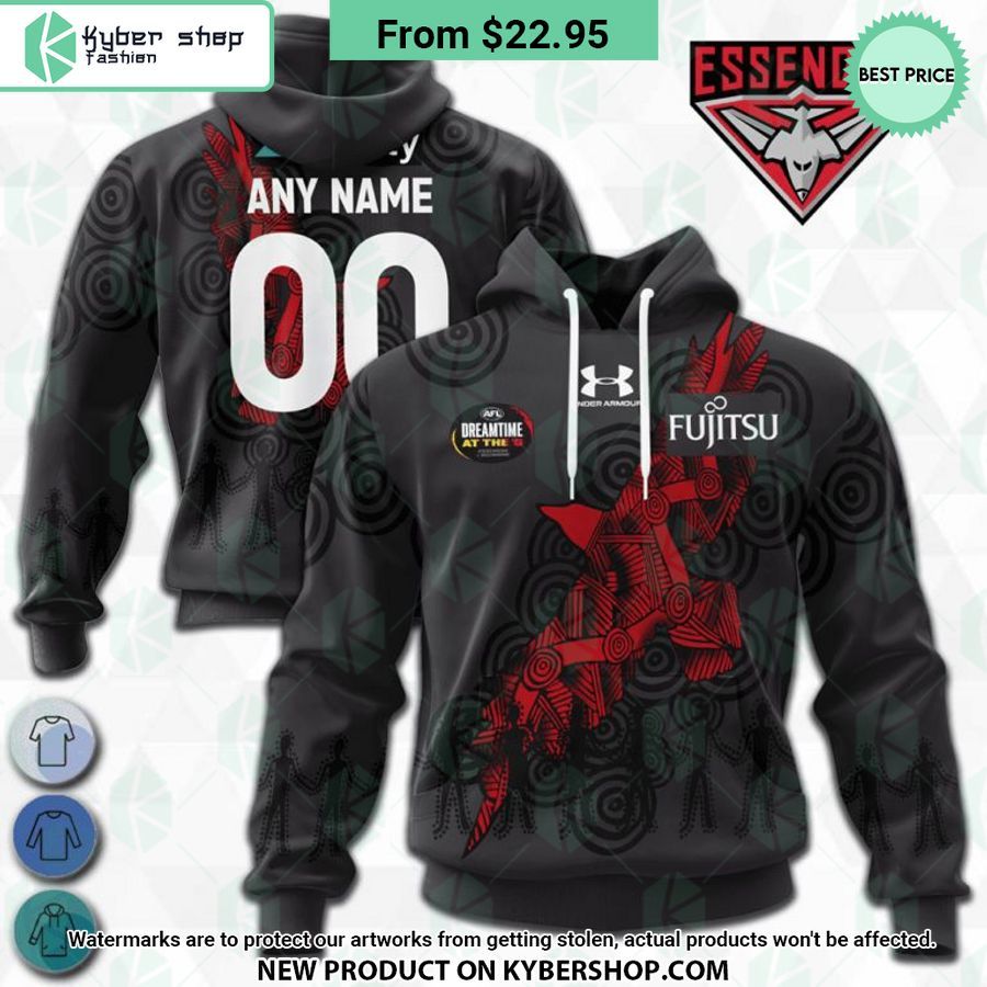 AFL Essendon Football Club Indigenous Design Hoodie