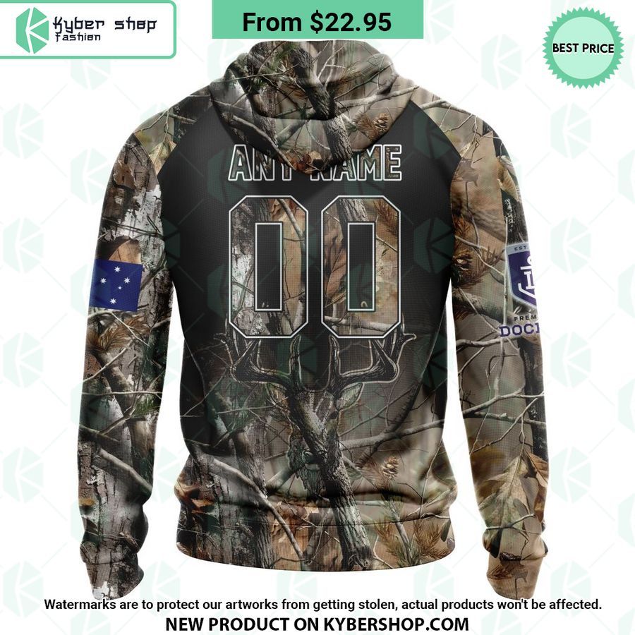 AFL Fremantle Dockers Camo Realtree Hunting Hoodie