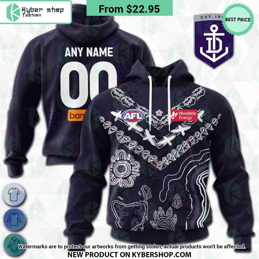 AFL Fremantle Dockers Indigenous Design Hoodie