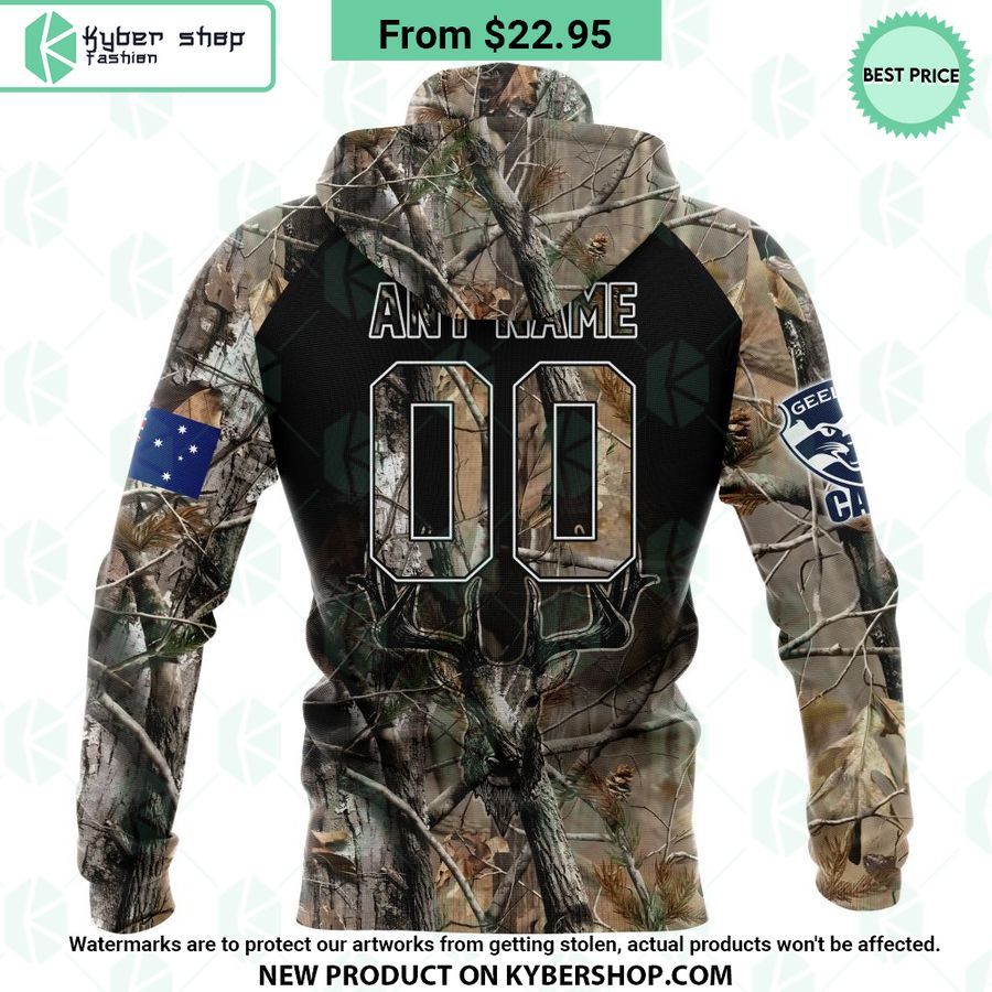 AFL Geelong Cats Camo Realtree Hunting Hoodie