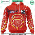 AFL Gold Coast Suns Indigenous Design Hoodie