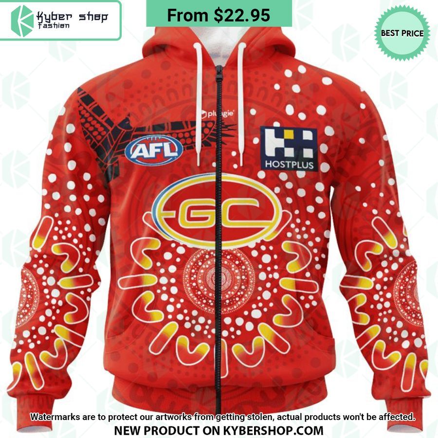 AFL Gold Coast Suns Indigenous Design Hoodie