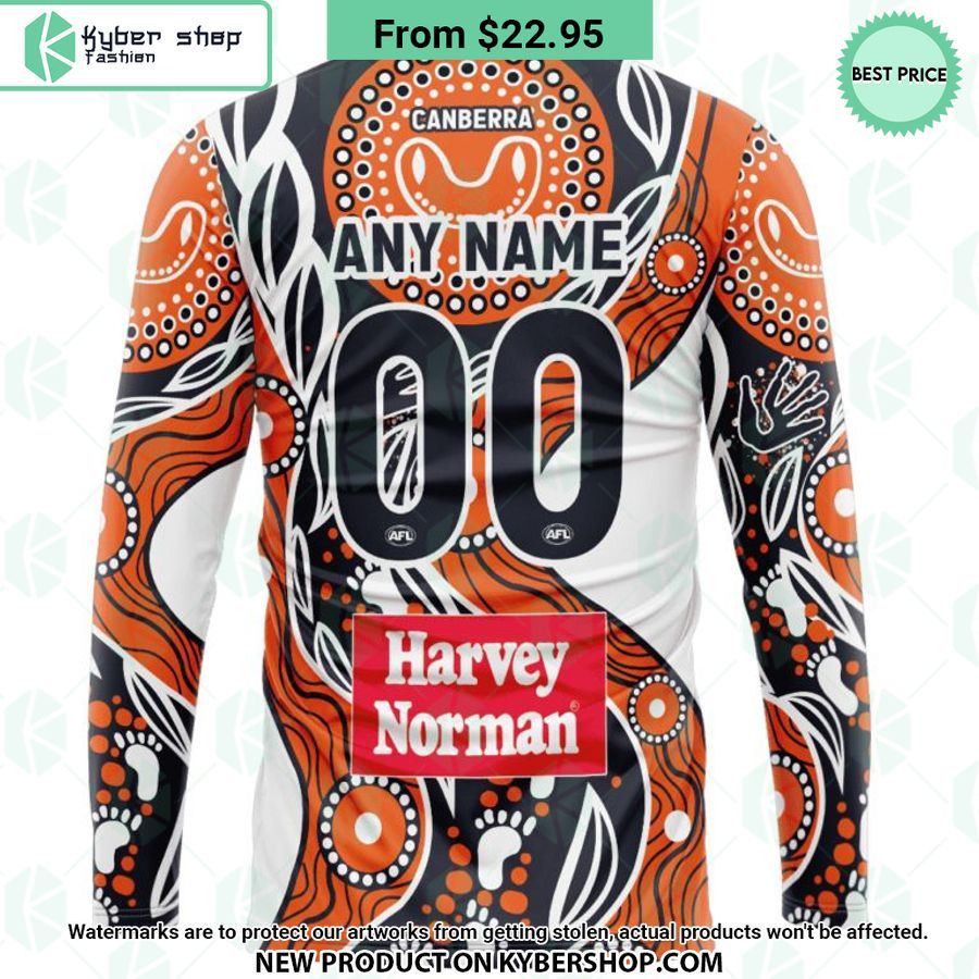 AFL Greater Western Sydney Giants Indigenous Design Hoodie