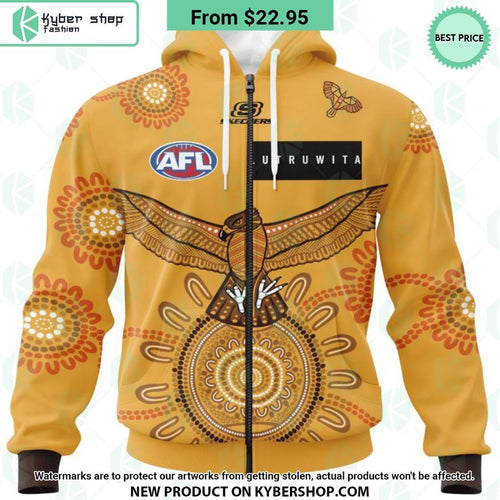 AFL Hawthorn Football Club Indigenous Design Hoodie