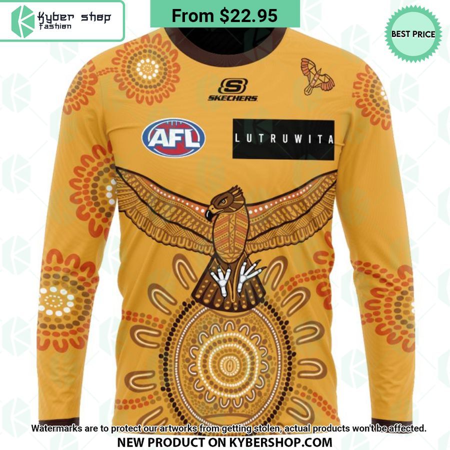 AFL Hawthorn Football Club Indigenous Design Hoodie