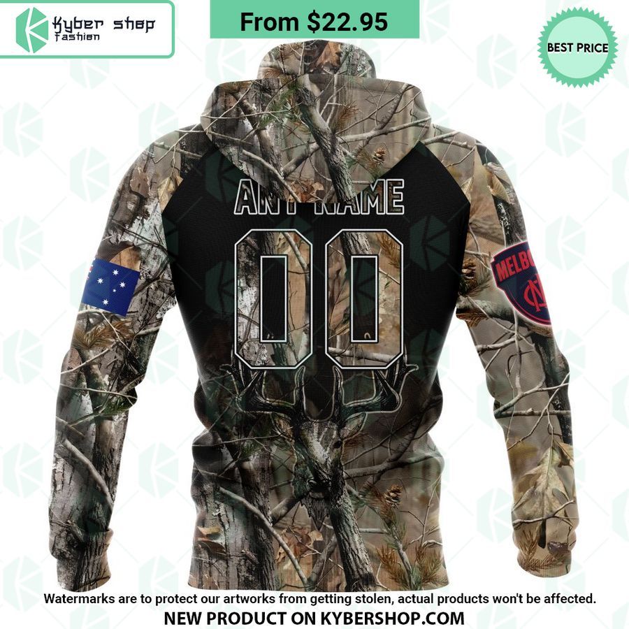 AFL Melbourne Football Club Camo Realtree Hunting Hoodie