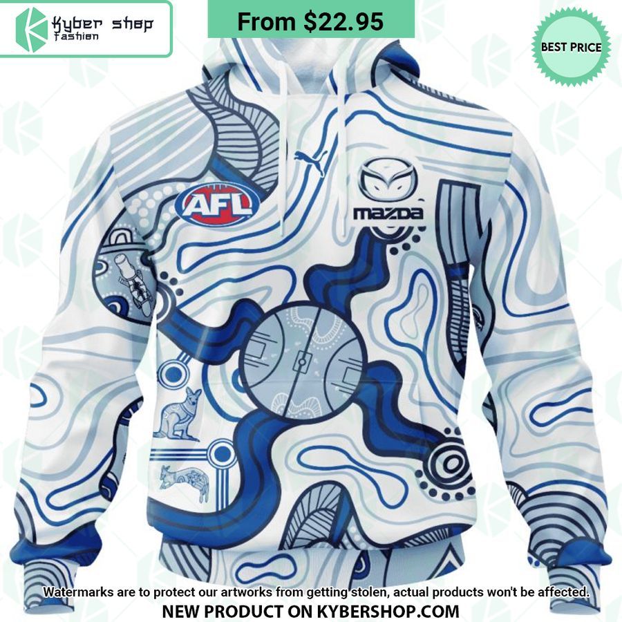 AFL North Melbourne Football Club Indigenous Design Hoodie
