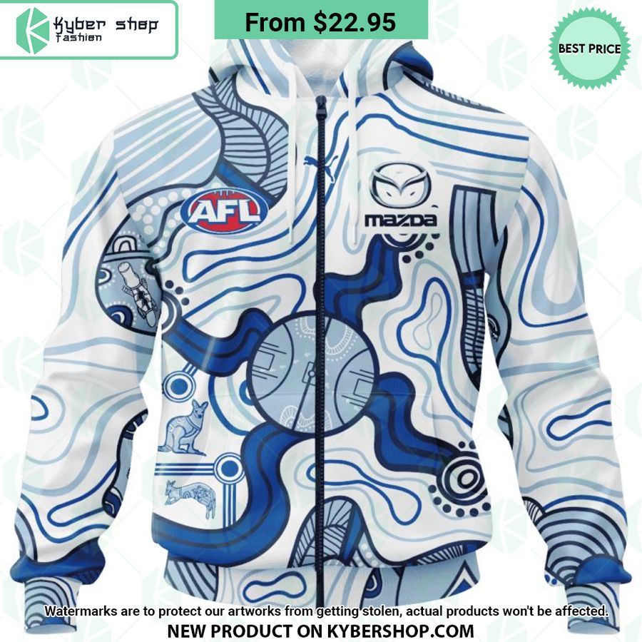 AFL North Melbourne Football Club Indigenous Design Hoodie