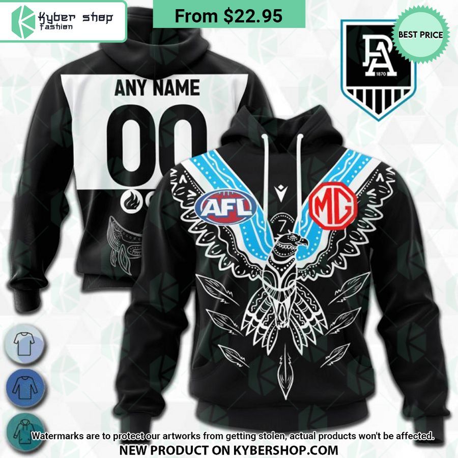 AFL Port Adelaide Football Club Indigenous Design Hoodie