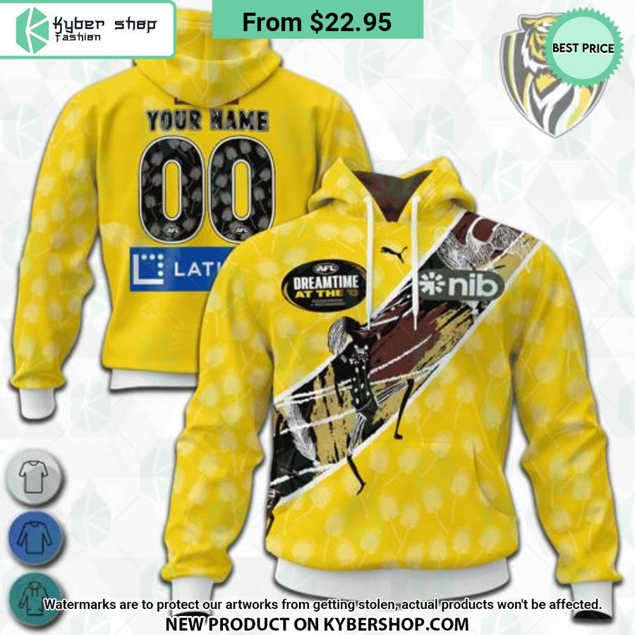 AFL Richmond Tigers Indigenous Design Hoodie