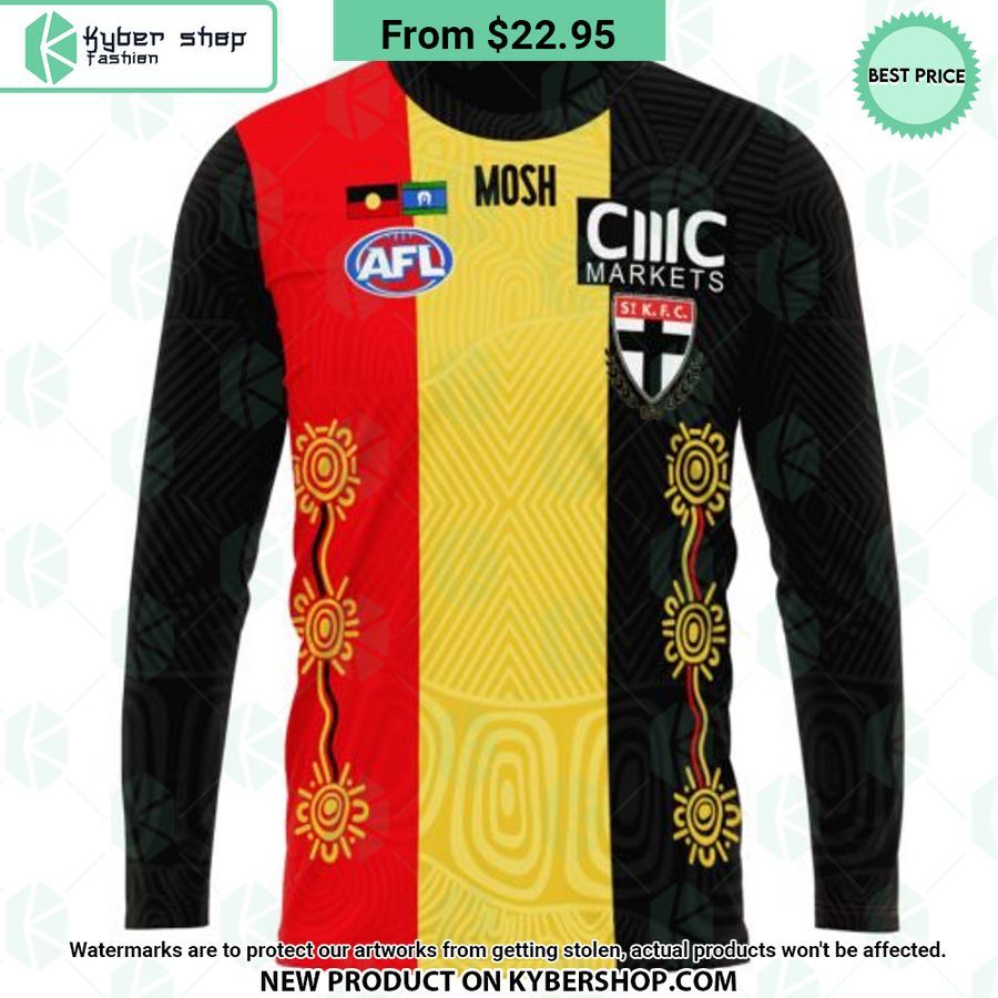 AFL St Kilda Football Club Indigenous Design Hoodie