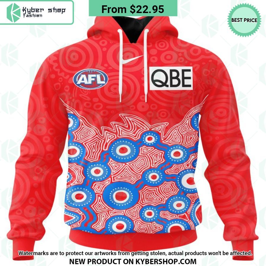 AFL Sydney Swans Indigenous Design Hoodie
